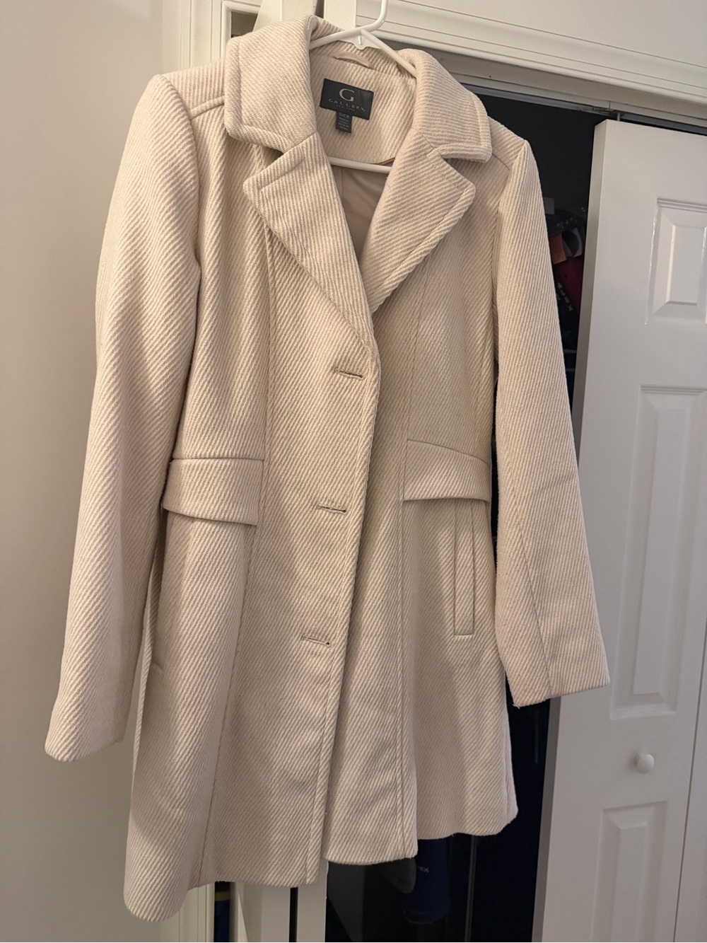 Gallery Cream Textured Coat